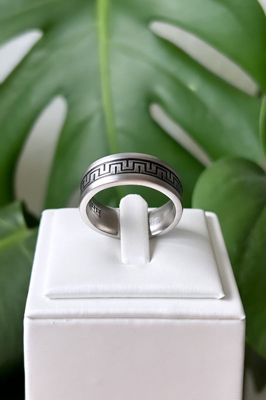 Fine Line Stainless Steel Spoon Ring