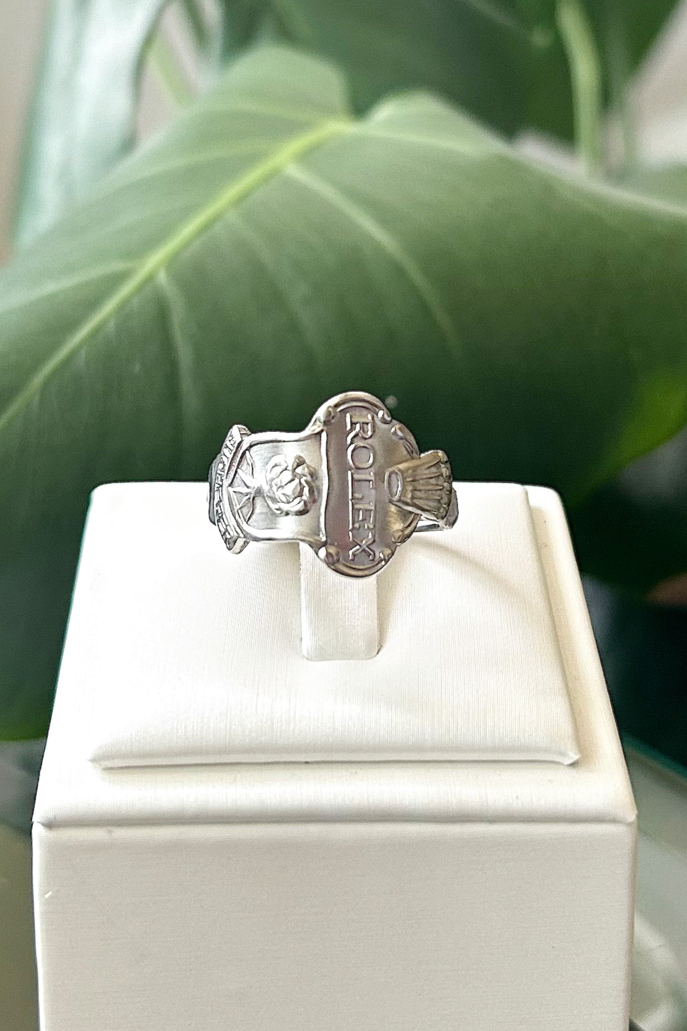 Rolex Silver Spoon Ring 